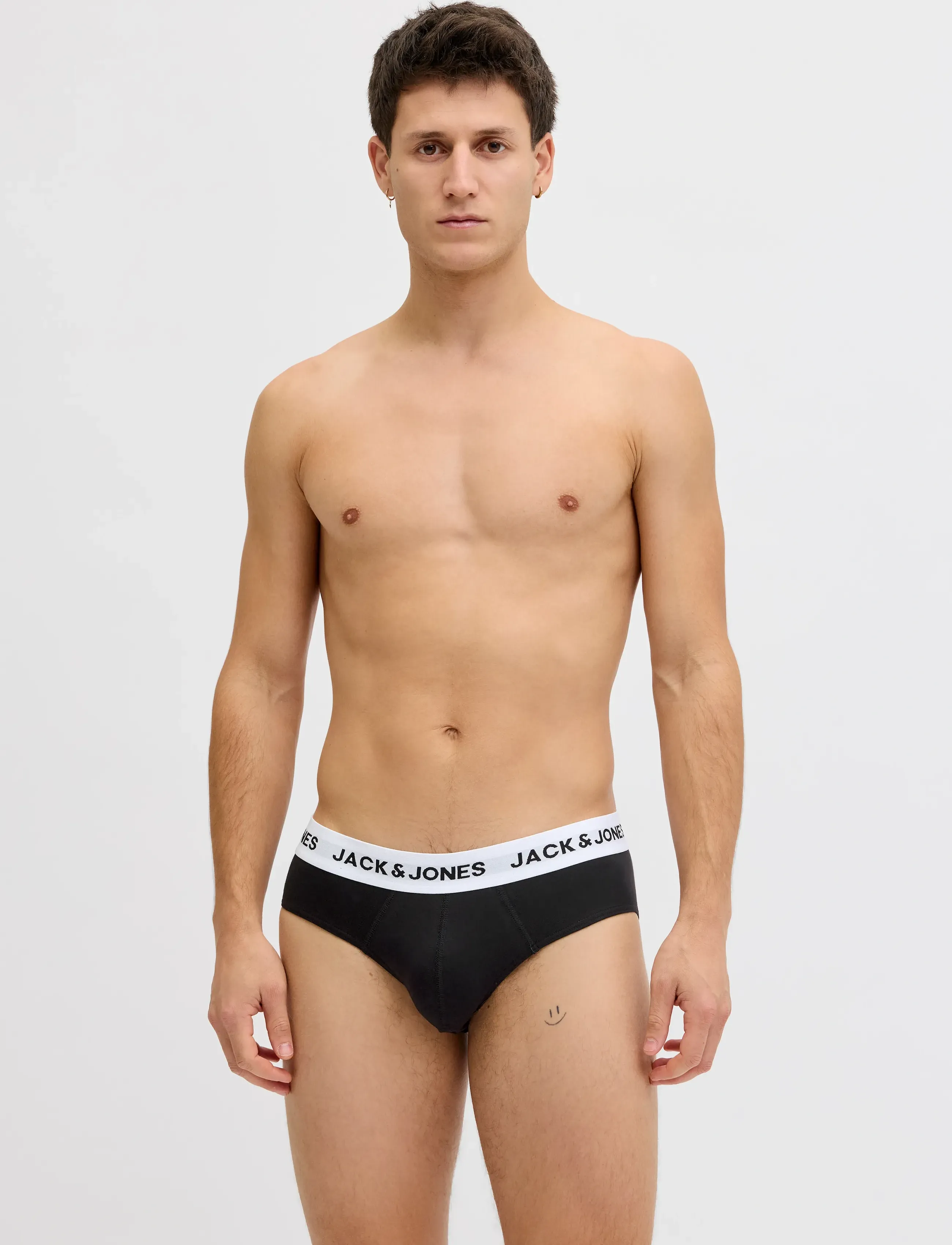 Jack & Jones JACMASON SOLID BRIEFS 3-PACK - Looks for less - BLACK / black
