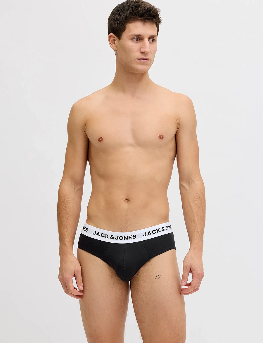 Jack & Jones - JACMASON SOLID BRIEFS 3-PACK - aluspükste mitmikpakk - black - 3