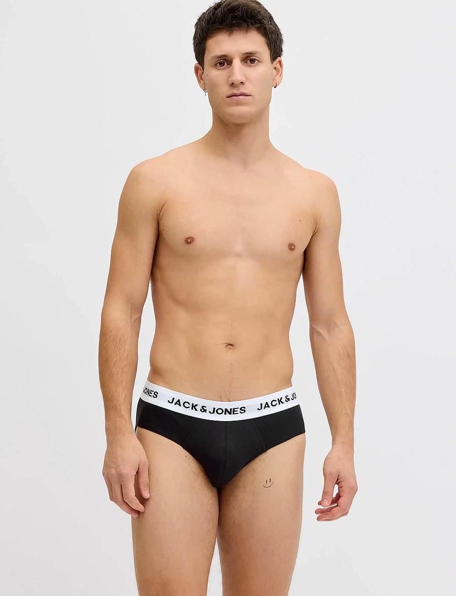 Jack & Jones - JACMASON SOLID BRIEFS 3-PACK - aluspükste mitmikpakk - black - 4