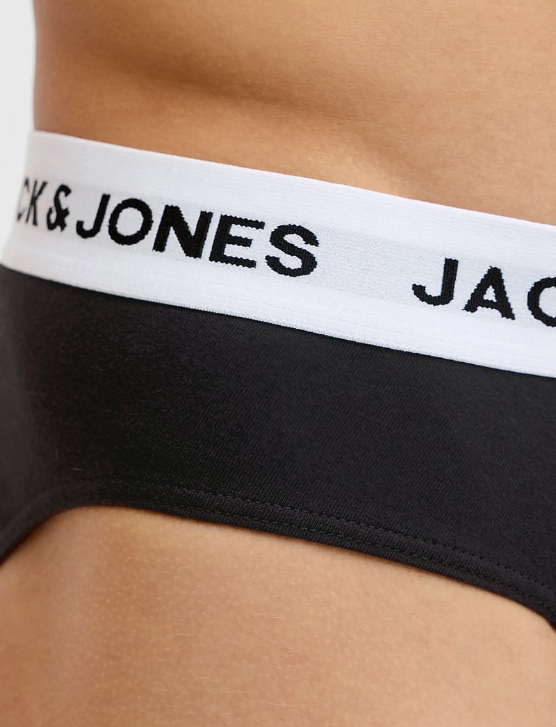 Jack & Jones - JACMASON SOLID BRIEFS 3-PACK - multipack kalsonger - black - 5