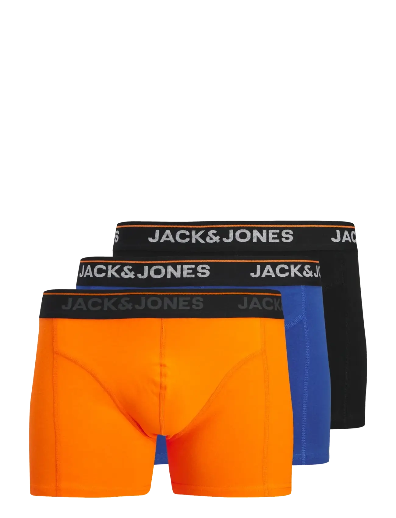 Jack & Jones JACTHEODORE SOLID TRUNKS 3 PACK SN - Skatīt visu - BEAUCOUP BLUE / black