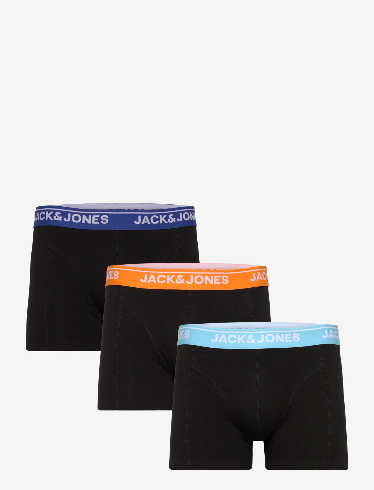 Jack & Jones - JACTHEODORE SOLID TRUNKS 3 PACK SN - laveste priser - black - 0