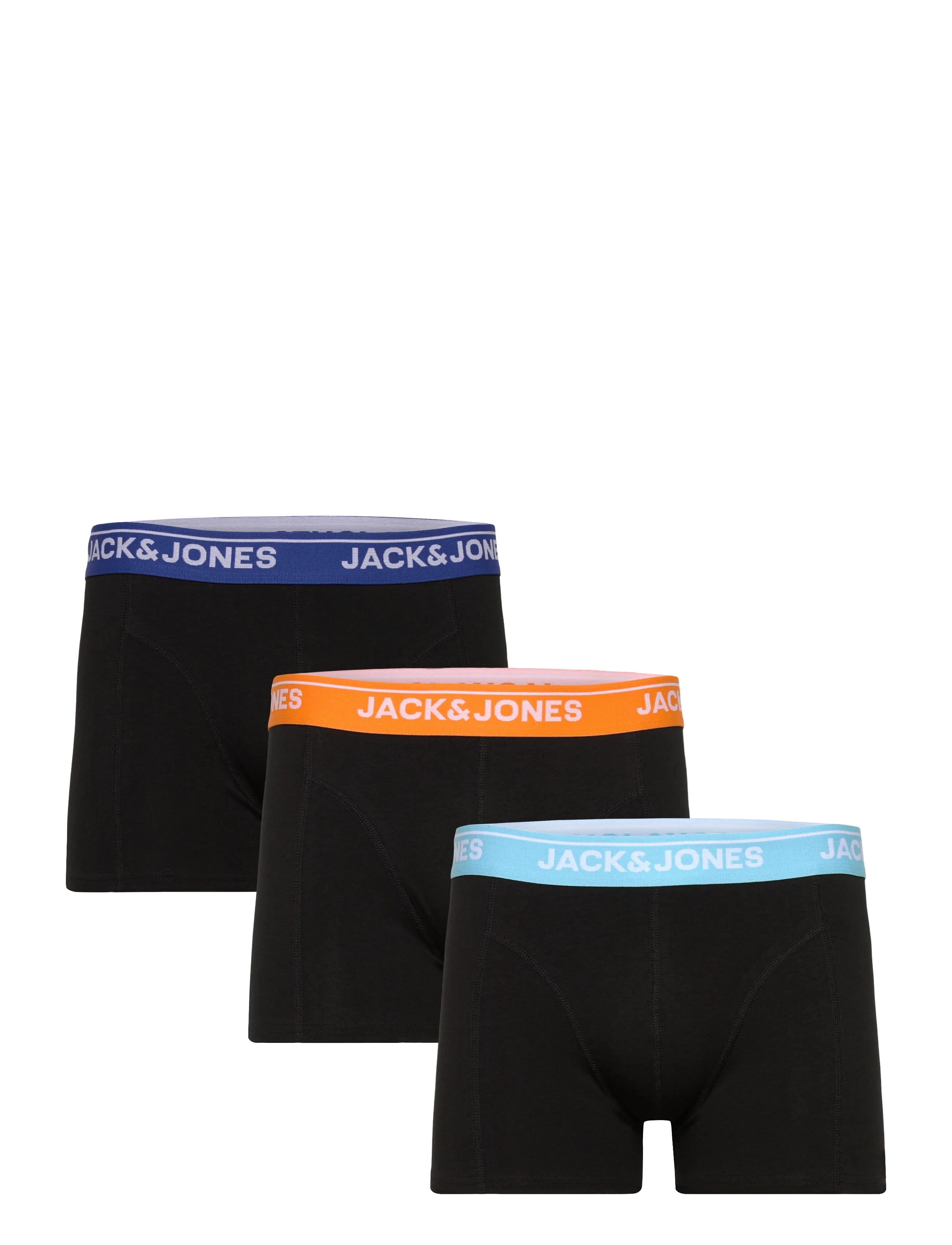 Jack & Jones JACTHEODORE SOLID TRUNKS 3 PACK SN - Underbukser - BLACK / black