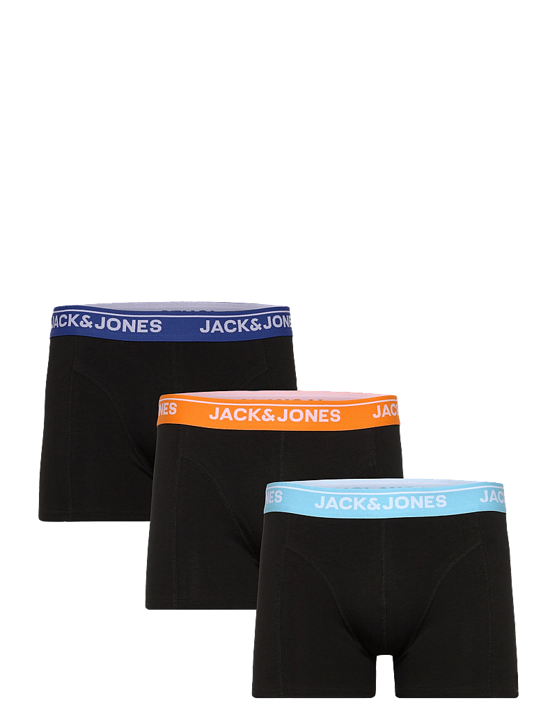 Jack & Jones - JACTHEODORE SOLID TRUNKS 3 PACK SN - multipack kalsonger - black - 0
