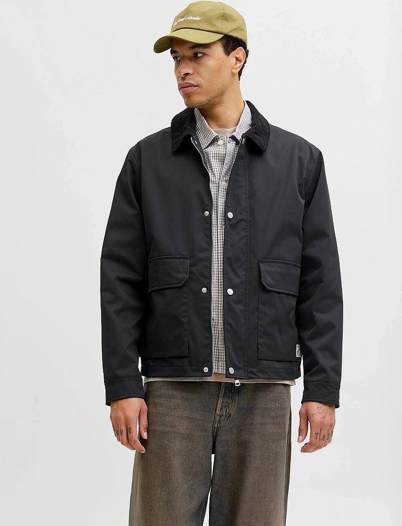 Jack & Jones - JORCATSKILLS BARN JACKET SN - spring jackets - black - 0