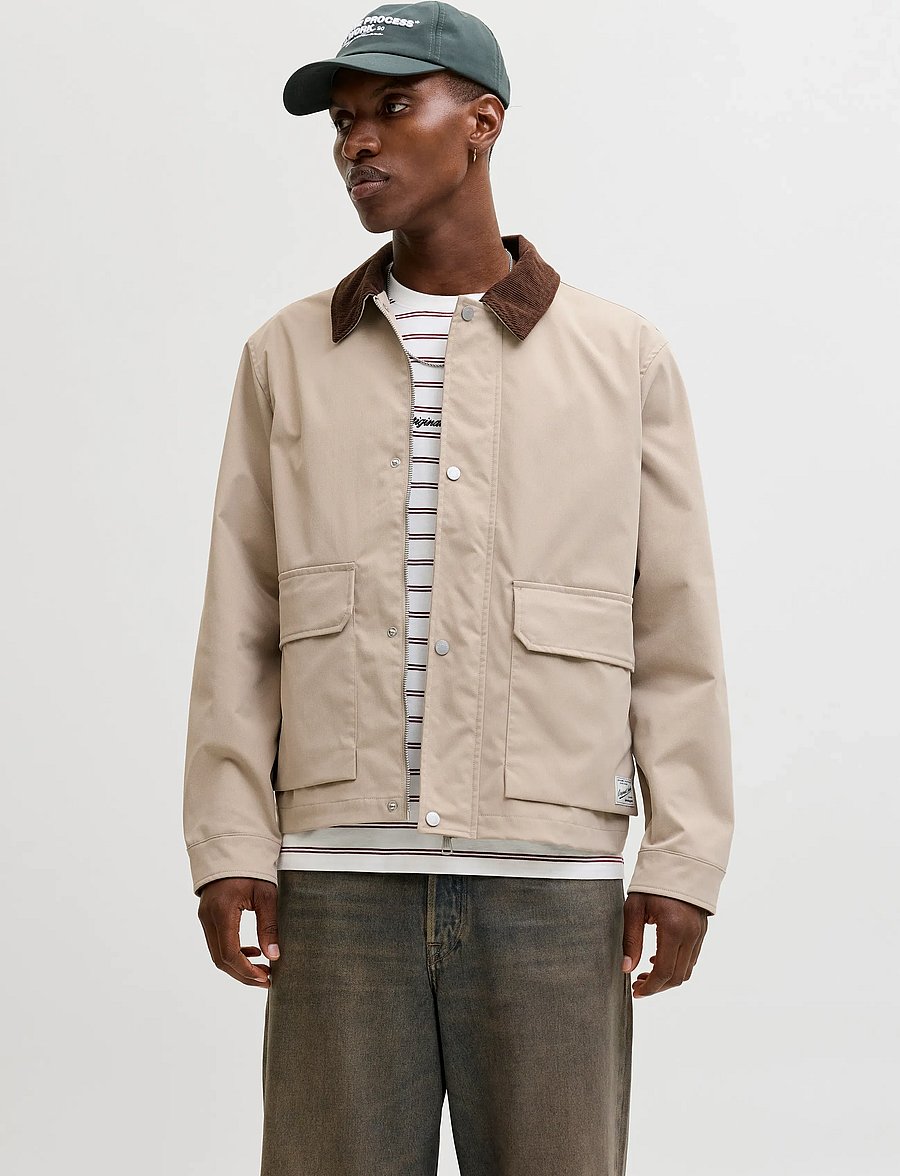 Jack & Jones - JORCATSKILLS BARN JACKET SN - frühlingsjacken - crockery - 0