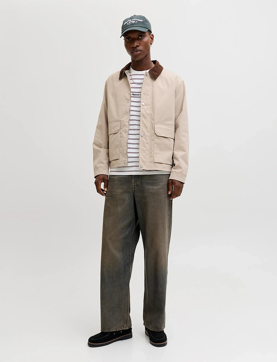 Jack & Jones - JORCATSKILLS BARN JACKET SN - frühlingsjacken - crockery - 4