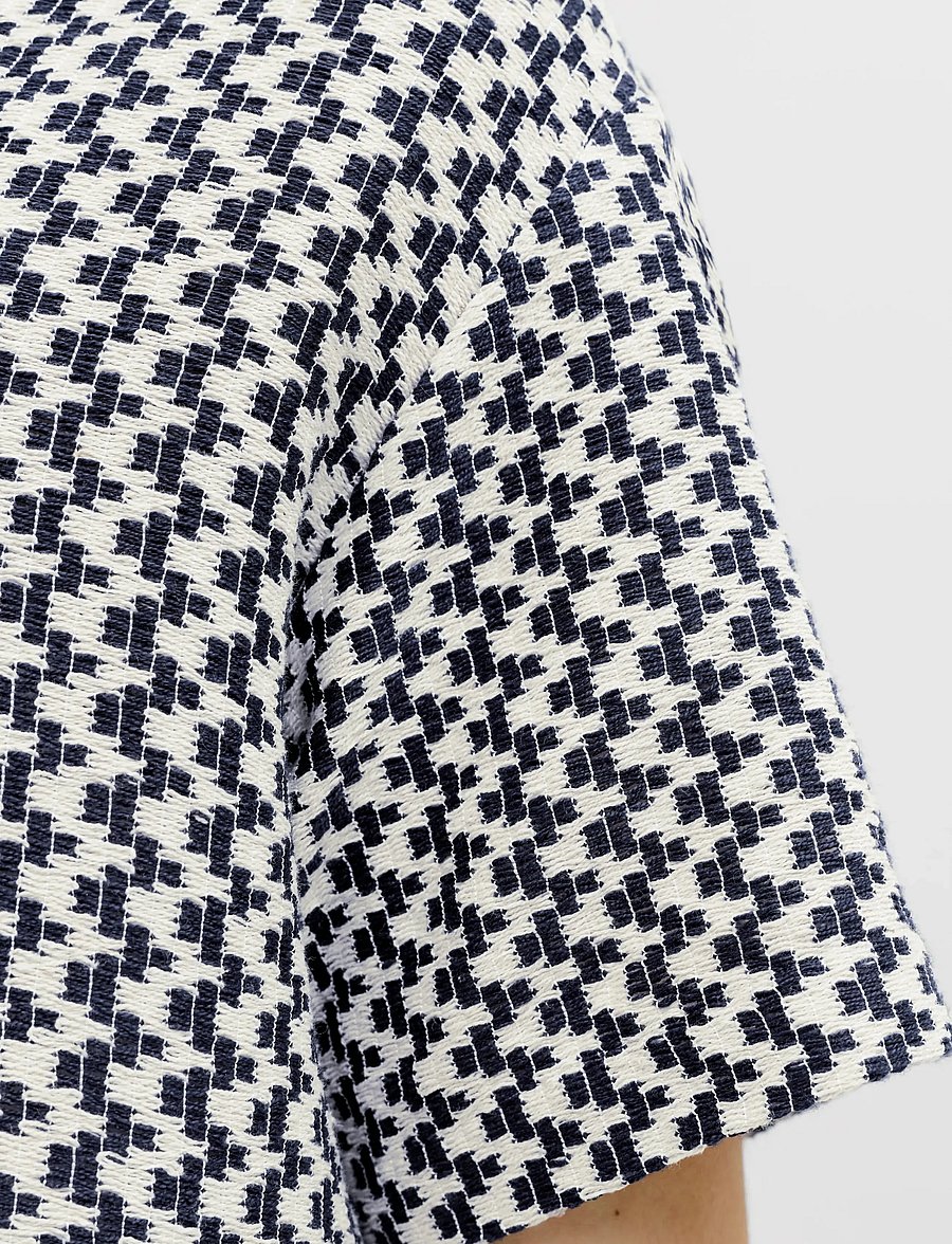 Jack & Jones - JORMONTAUK CROCHET SHIRT SS SA26 LN - pattern shirts - sky captain - 4