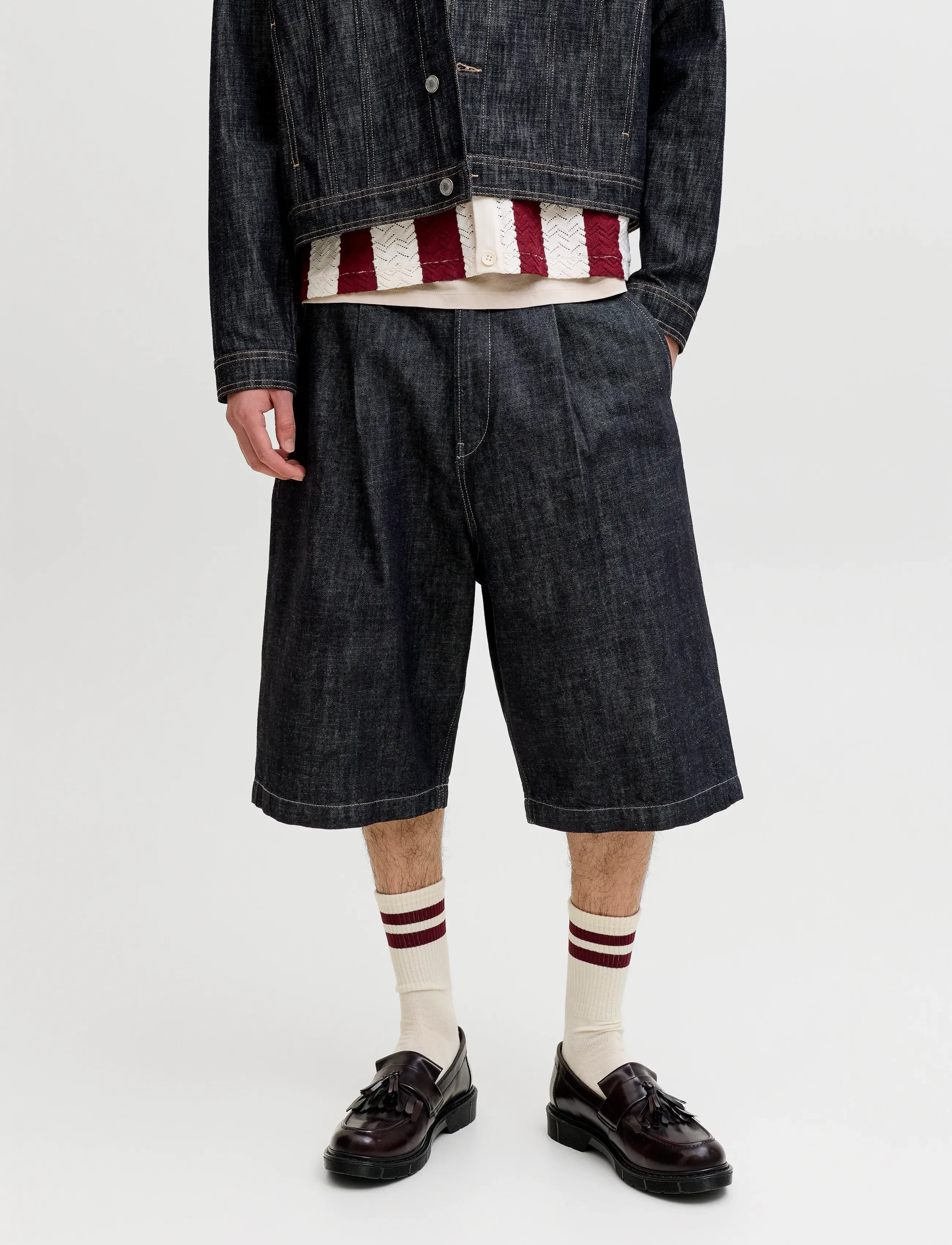 Jack & Jones Jjiron Jjlloyd Shorts Akm 856 Ln, L, Blue, Shorts > Denim Shorts, Herre