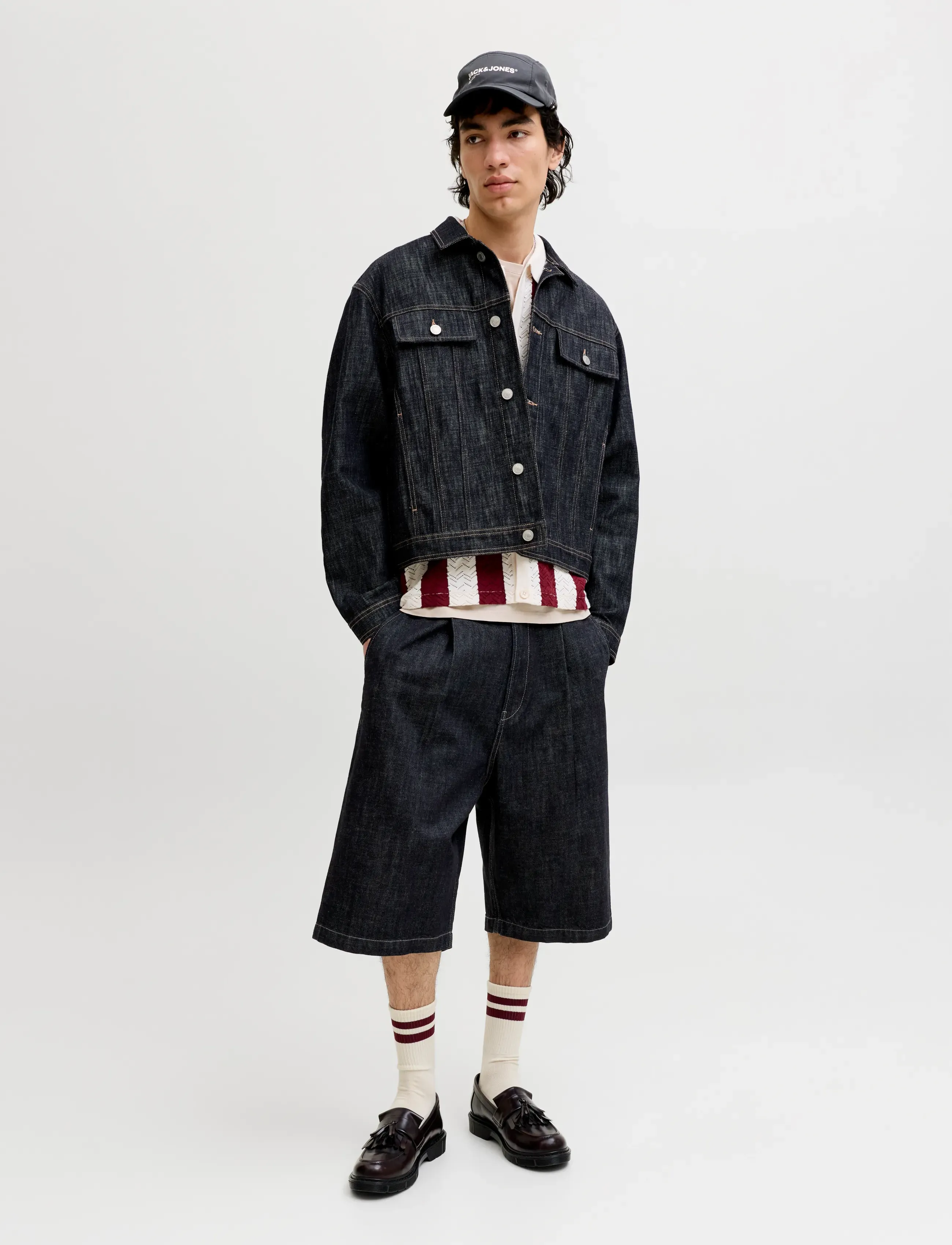 Jack & Jones - JJIRON JJLLOYD SHORTS AKM 856 LN - jorts - blue denim - 4