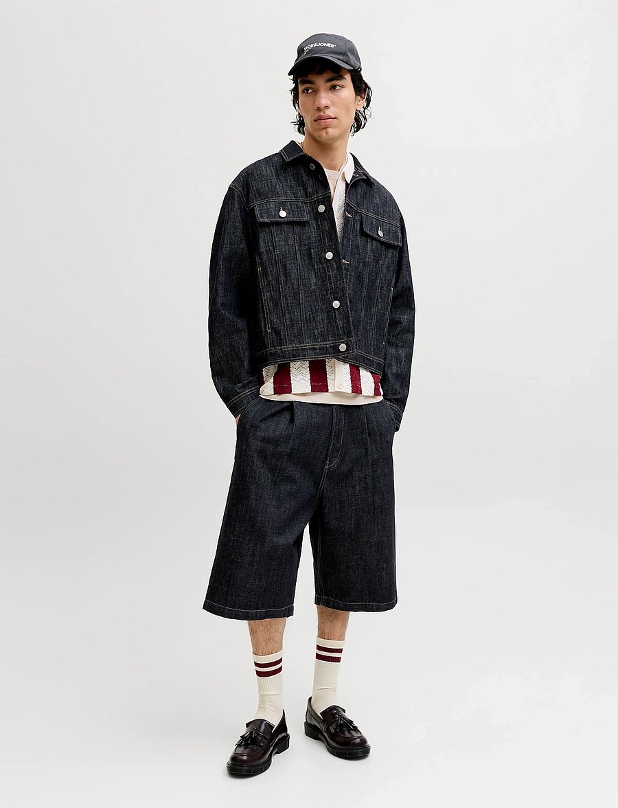 Jack & Jones - JJIRON JJLLOYD SHORTS AKM 856 LN - jeans shorts - blue denim - 4