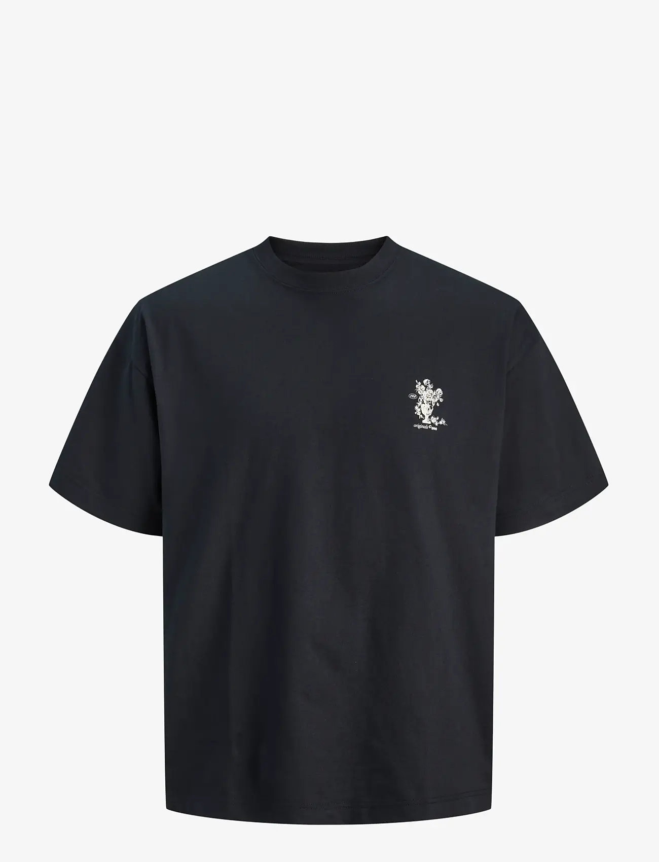 Jack & Jones - JORMAINE BACK TEE SS CREW NECK SN - lühikeste varrukatega t-särgid - black - 1