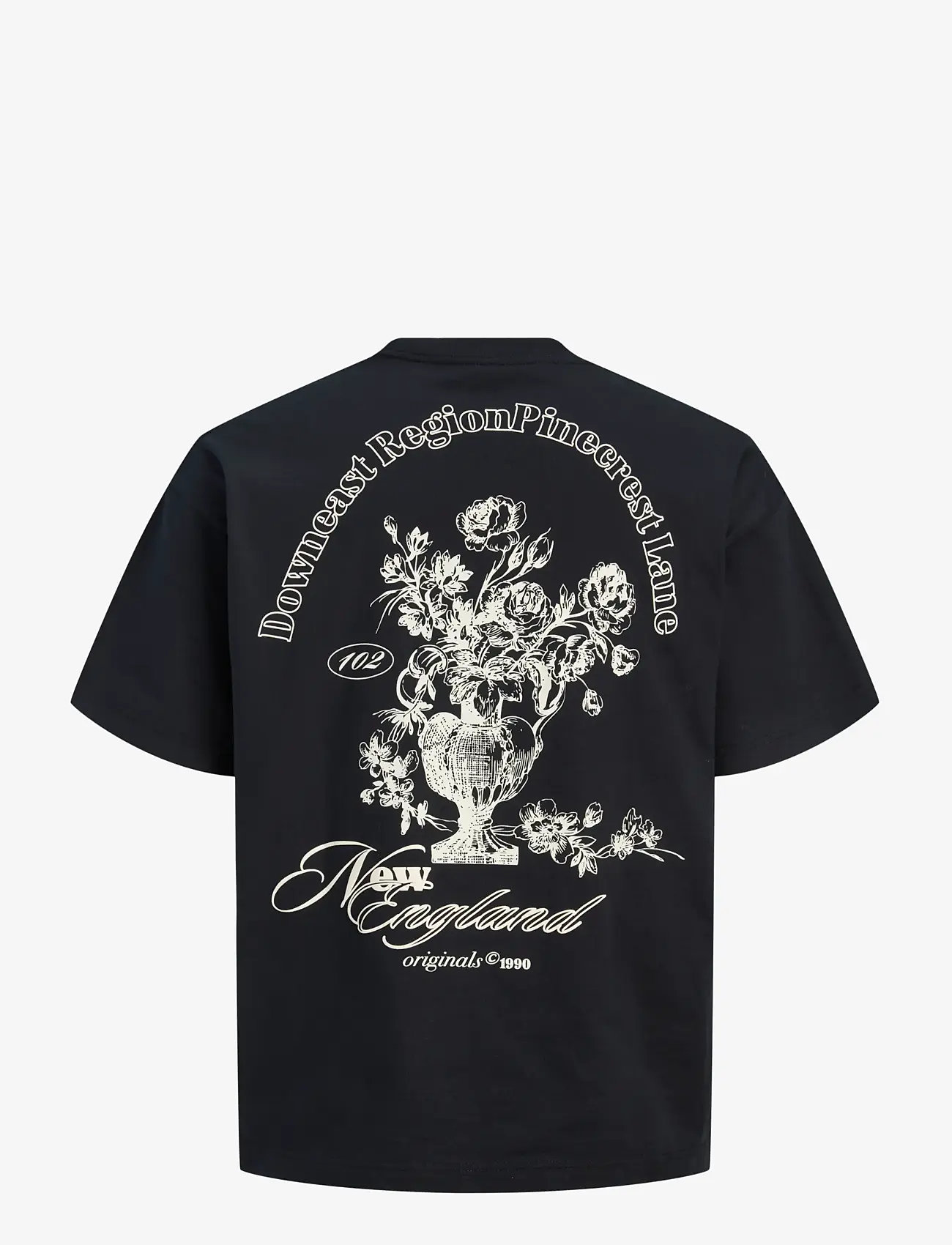 Jack & Jones - JORMAINE BACK TEE SS CREW NECK SN - lühikeste varrukatega t-särgid - black - 2