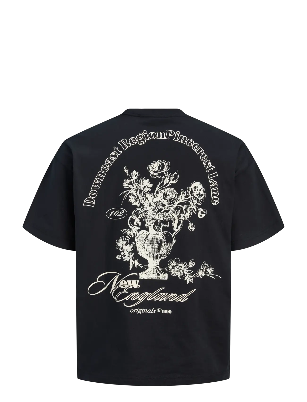 Jack & Jones - JORMAINE BACK TEE SS CREW NECK SN - stutterma bolir - black - 2