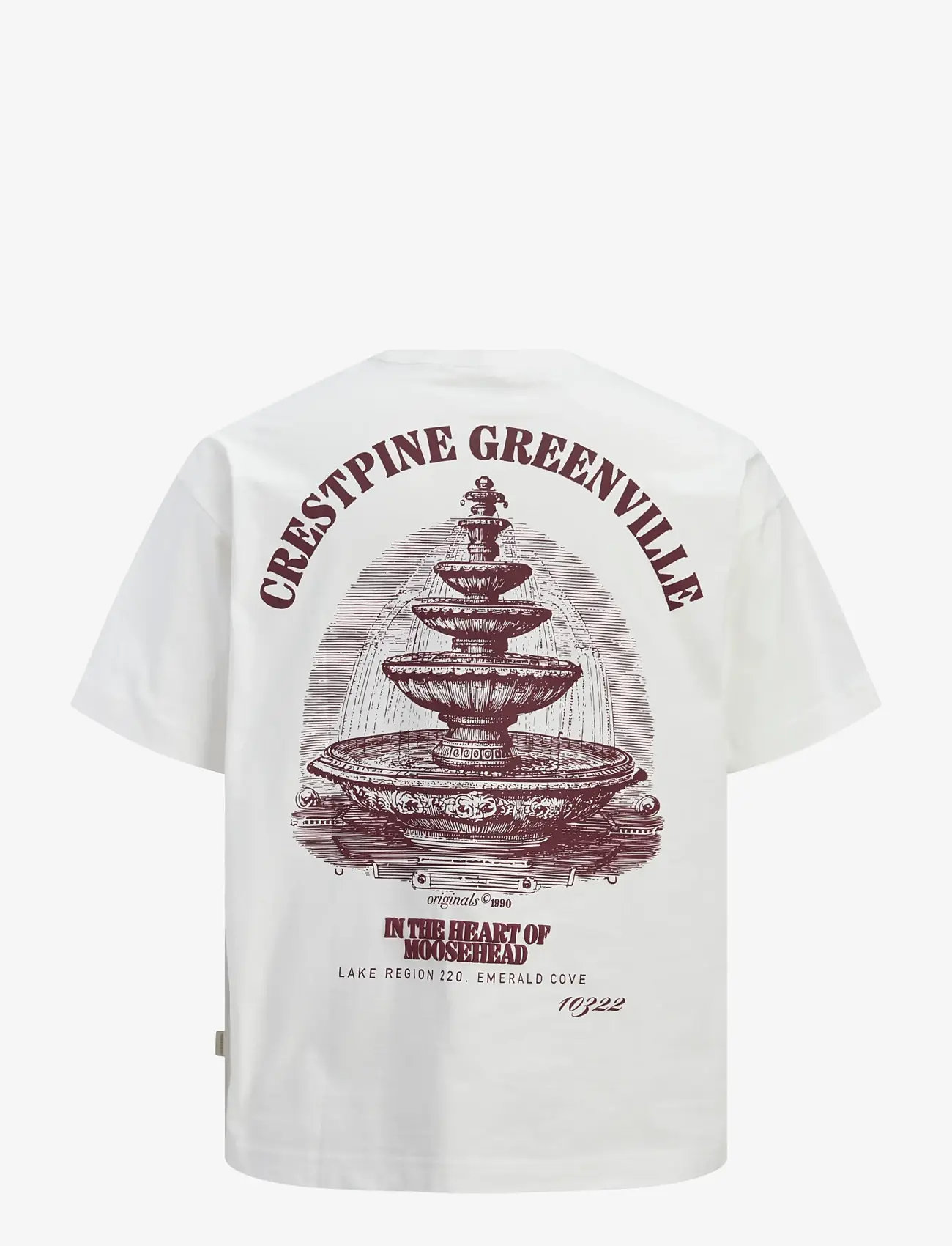 Jack & Jones - JORMAINE BACK TEE SS CREW NECK SN - kurzärmelig - cloud dancer - 2