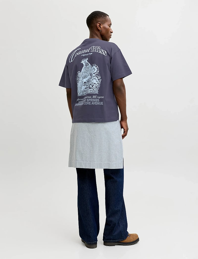 Jack & Jones - JORMAINE BACK TEE SS CREW NECK SN - kortærmede t-shirts - odyssey gray - 3