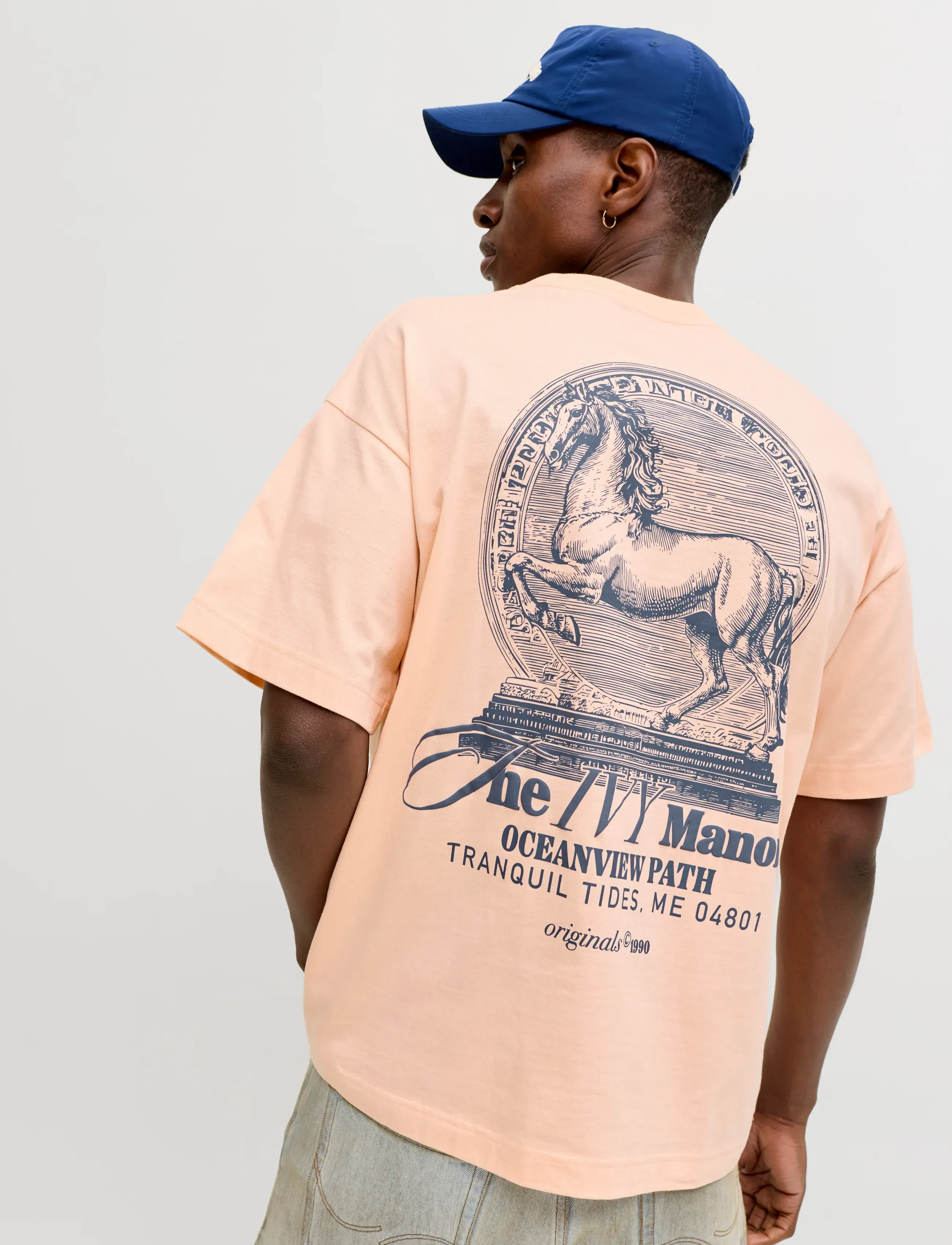 JACK & JONES Jormaine Back Tee Ss Crew Neck Sn t-shirts med tryck herr – bild 5