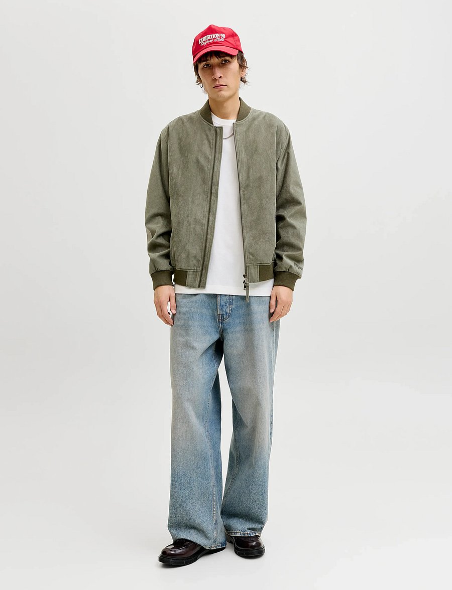 Jack & Jones - JORNANTUCKET BOMBER JACKET - efterårsjakker - dusty olive - 3