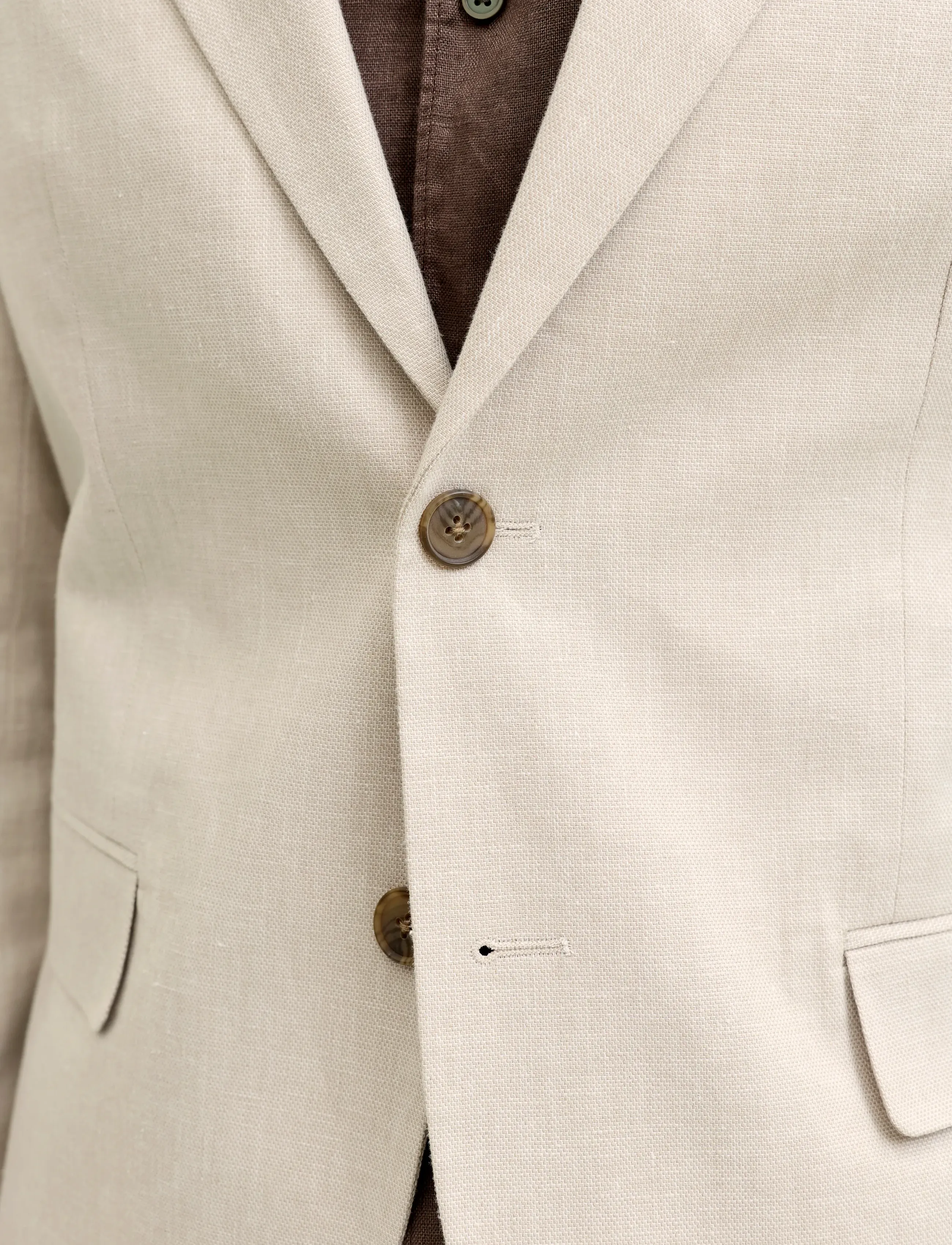 Jack & Jones - JPRMARTIN SUMMER BLZ LINEN BLEND NO06 SN - enkeltradede blazere - ancient scroll - 5