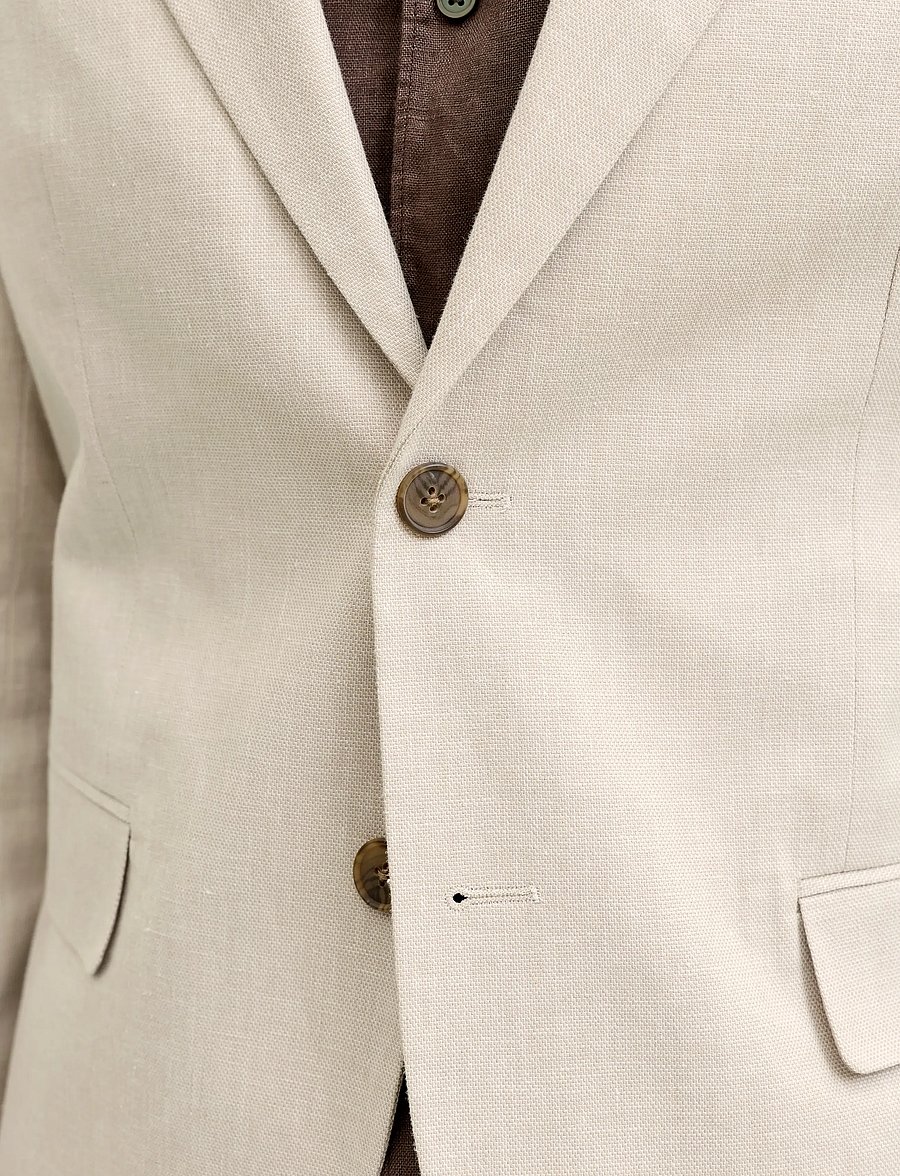 Jack & Jones - JPRMARTIN SUMMER BLZ LINEN BLEND NO06 SN - enkeltradede blazere - ancient scroll - 5