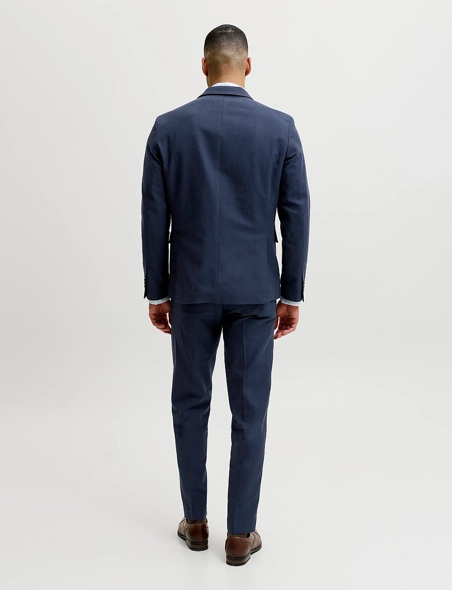 Jack & Jones - JPRMARTIN SUMMER BLZ LINEN BLEND NO06 SN - enkeltradede blazere - dark navy - 2