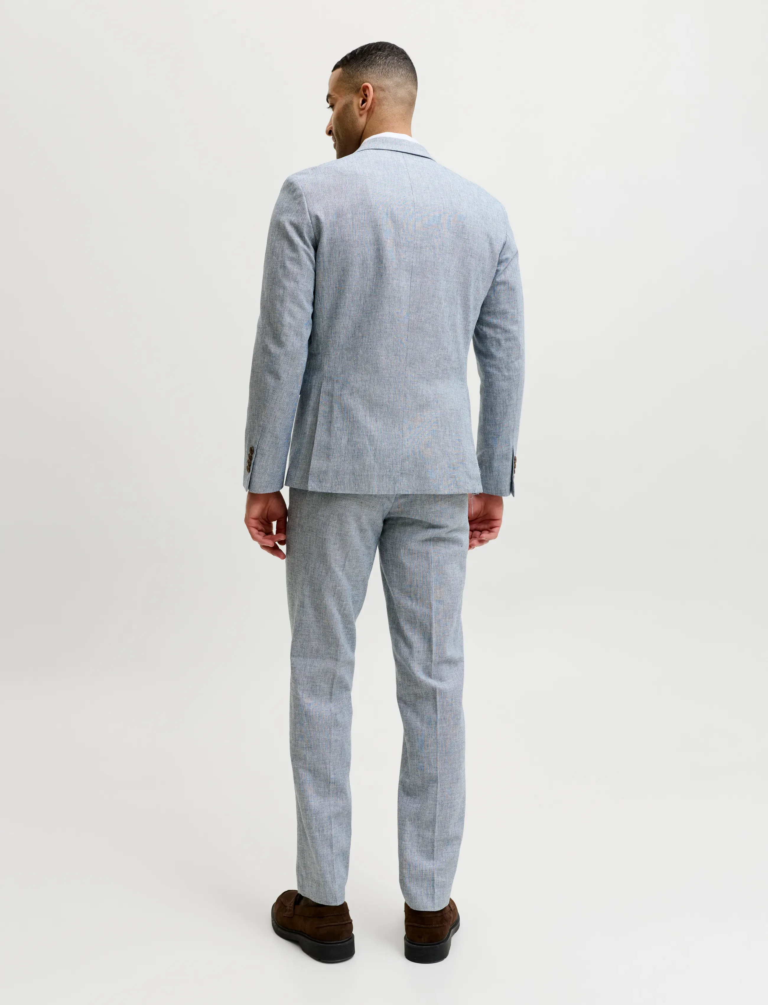 Jack & Jones - JPRMARTIN SUMMER BLZ LINEN BLEND NO06 SN - einreiher - faded denim - 2