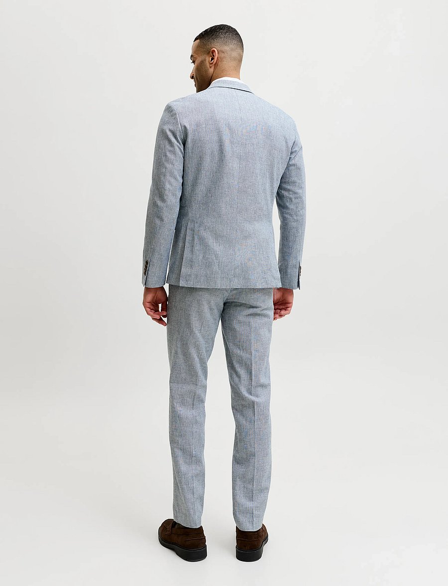 Jack & Jones - JPRMARTIN SUMMER BLZ LINEN BLEND NO06 SN - einreiher - faded denim - 2