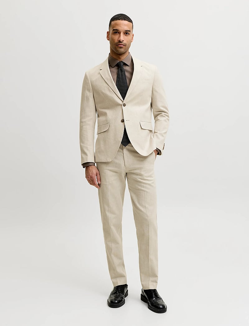 Jack & Jones - JPRMARTIN SUMMER TRS LINEN BLEND NO06 SN - jakkesætbukser i hør - ancient scroll - 4