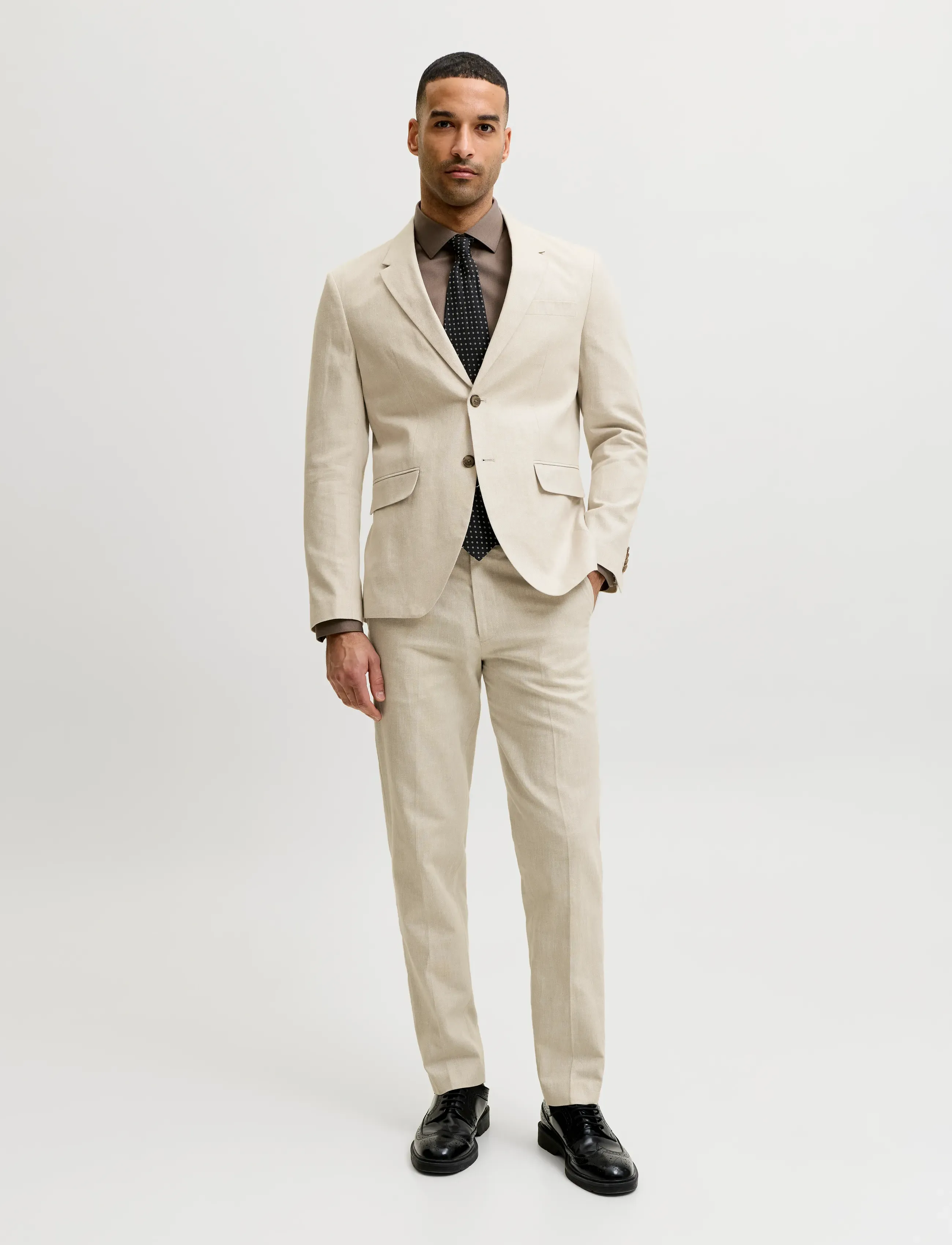 Jack & Jones - JPRMARTIN SUMMER TRS LINEN BLEND NO06 SN - linased ülikonnapüksid - ancient scroll - 4
