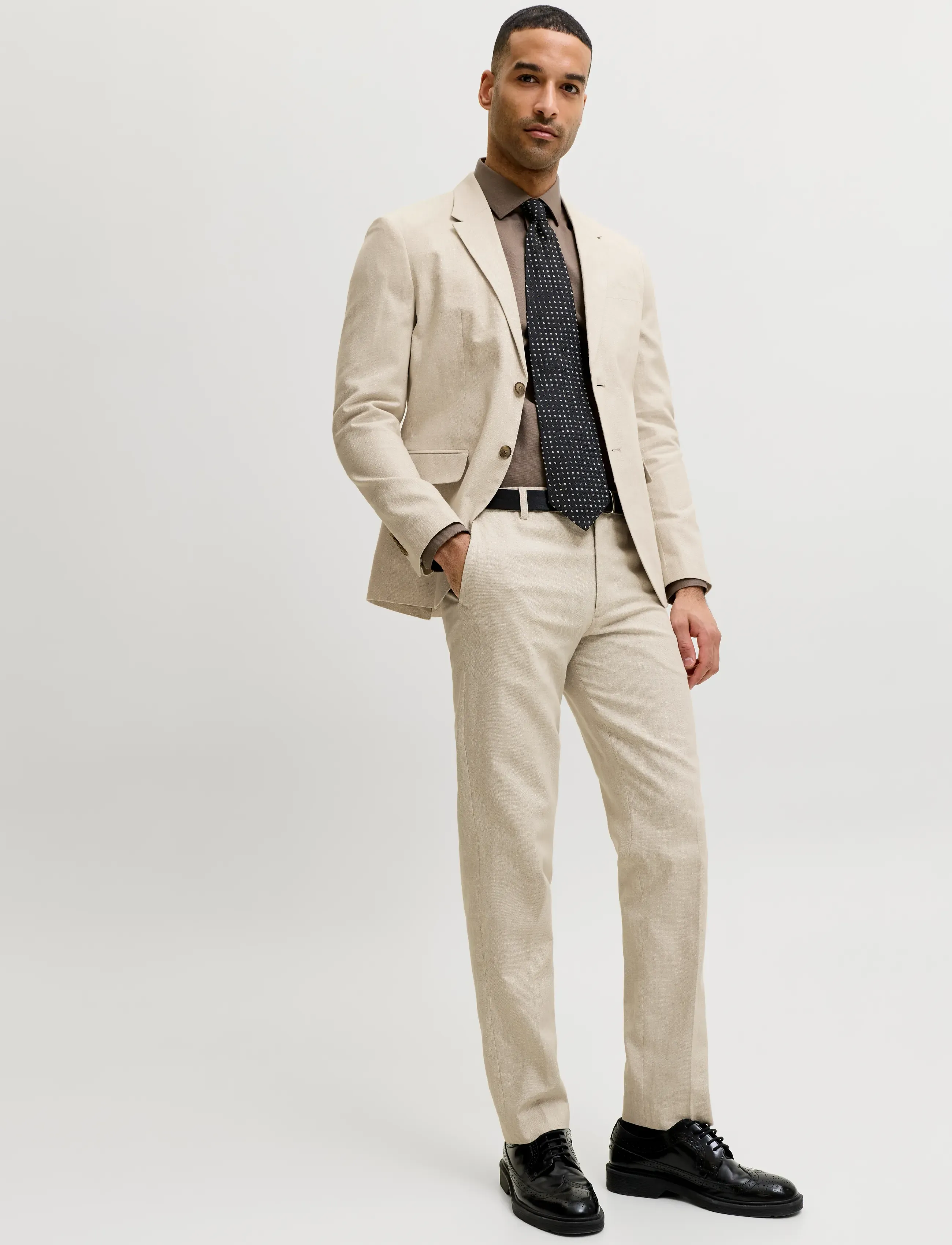 JACK & JONES Jprmartin Summer Trs Linen Blend No06 Sn kostymbyxor herr – bild 5