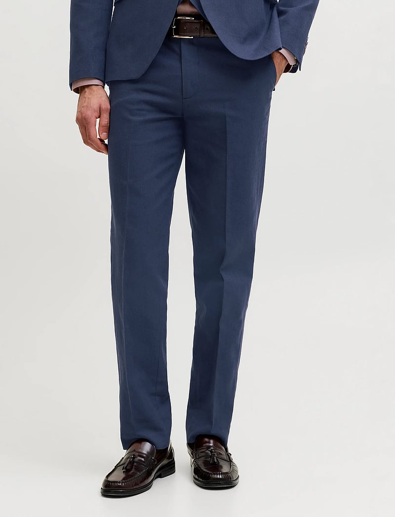 Jack & Jones - JPRMARTIN SUMMER TRS LINEN BLEND NO06 SN - leinenanzughosen - dark navy - 0