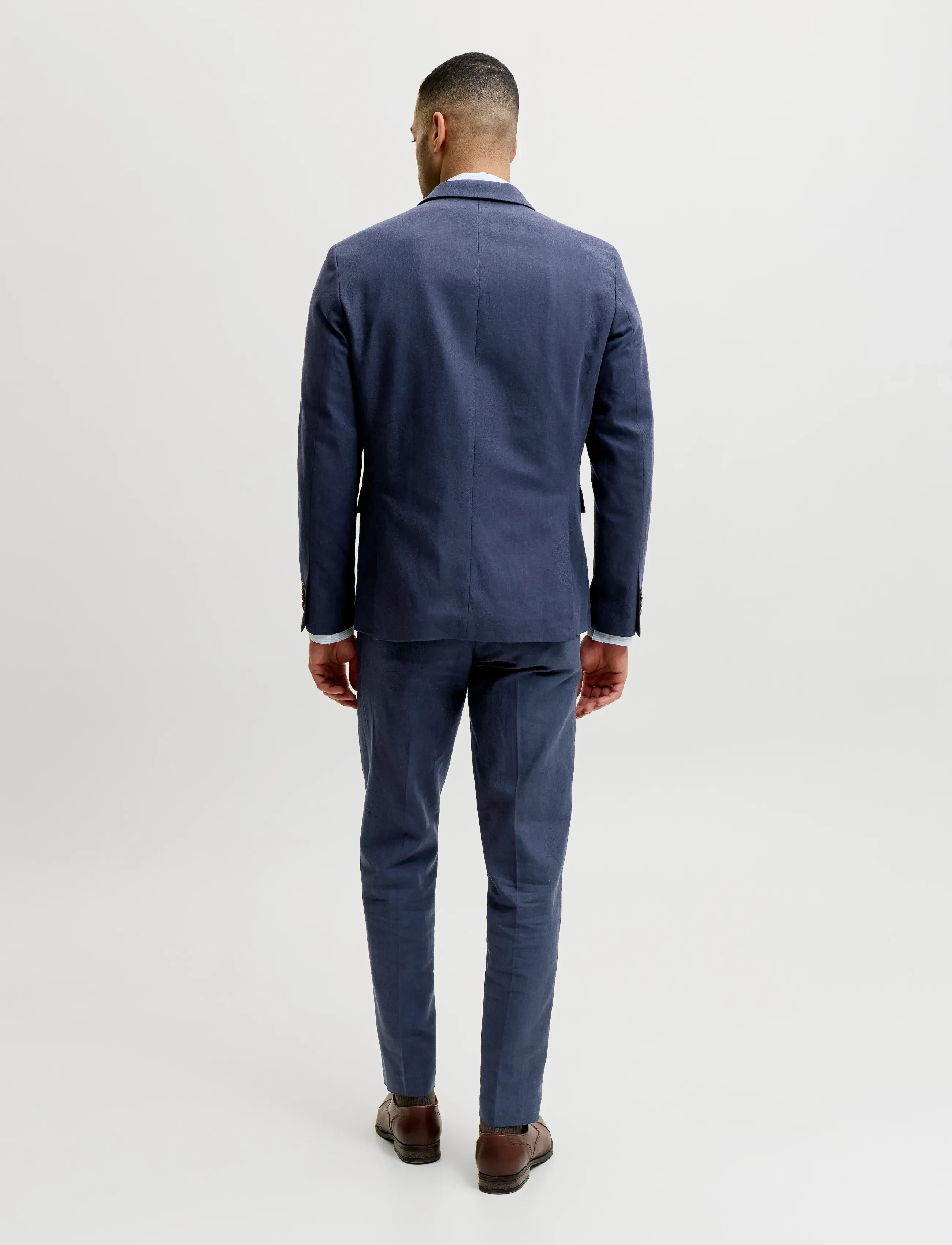 Jack & Jones - JPRMARTIN SUMMER TRS LINEN BLEND NO06 SN - leinenanzughosen - dark navy - 3