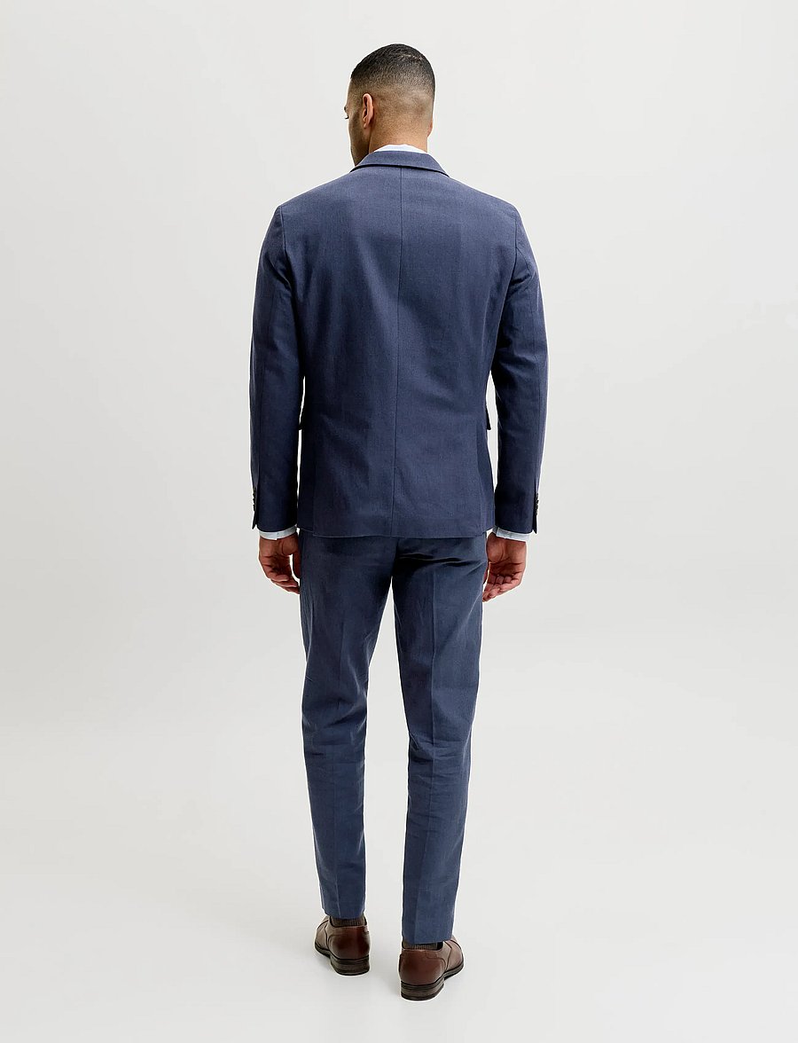 Jack & Jones - JPRMARTIN SUMMER TRS LINEN BLEND NO06 SN - leinenanzughosen - dark navy - 3