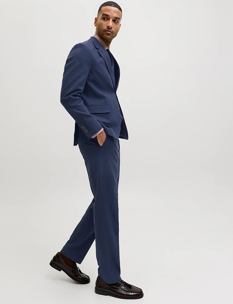 Jack & Jones - JPRMARTIN SUMMER TRS LINEN BLEND NO06 SN - leinenanzughosen - dark navy - 5