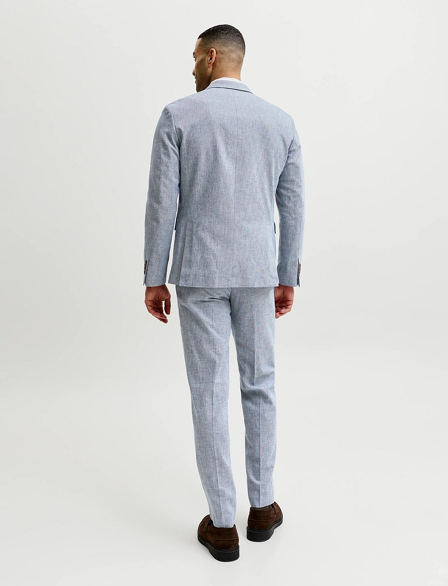 Jack & Jones - JPRMARTIN SUMMER TRS LINEN BLEND NO06 SN - jakkesætbukser i hør - faded denim - 3