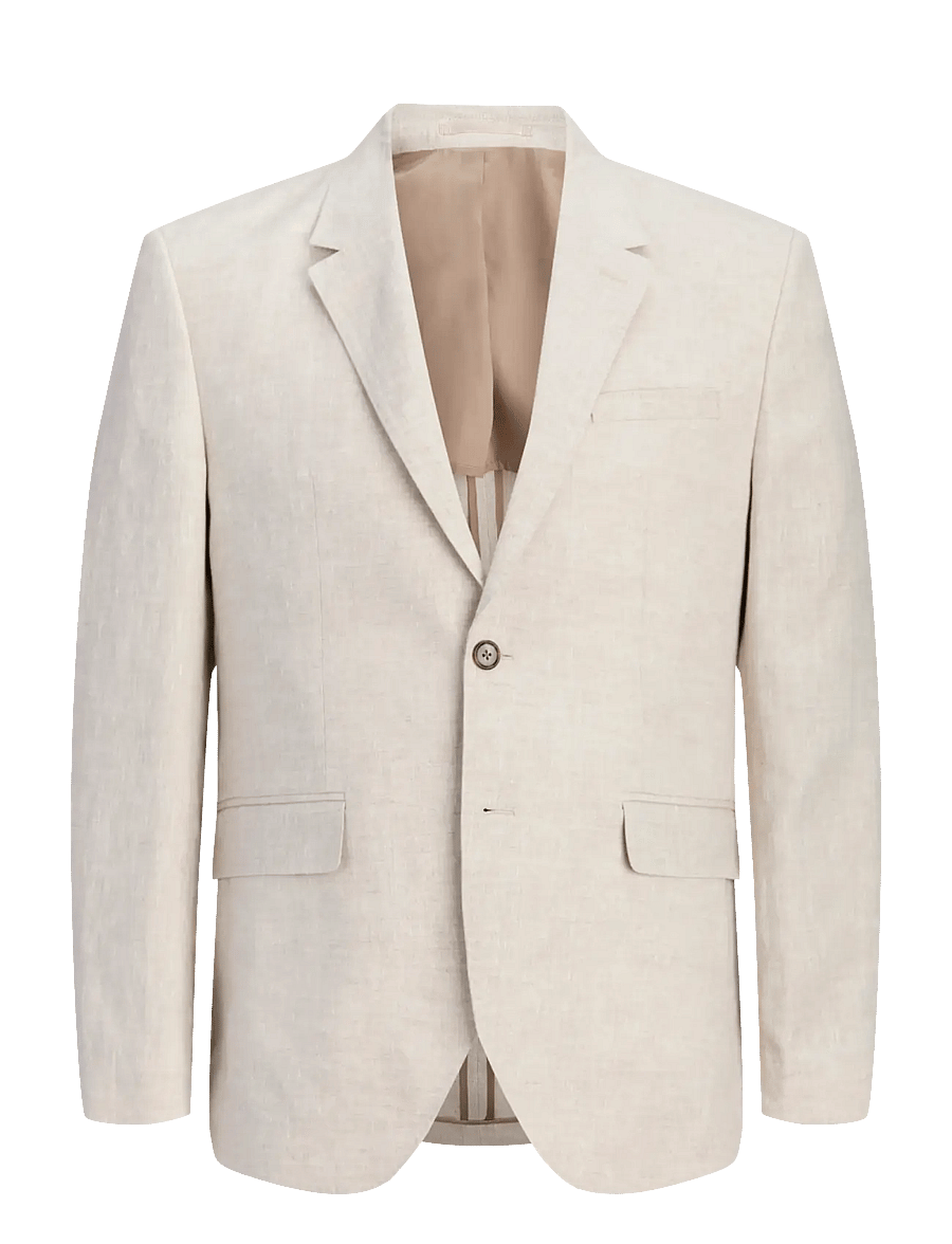 Jack & Jones - JPRBLAMARTIN LAWRENCE LINEN BLAZER UN01 - dobbeltradede blazere - ancient scroll - 0