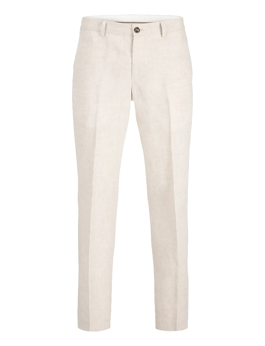 Jack & Jones - JPRBLAMARTIN LAWRENCE LINEN TROUSER UN01 - jakkesætbukser i hør - ancient scroll - 1