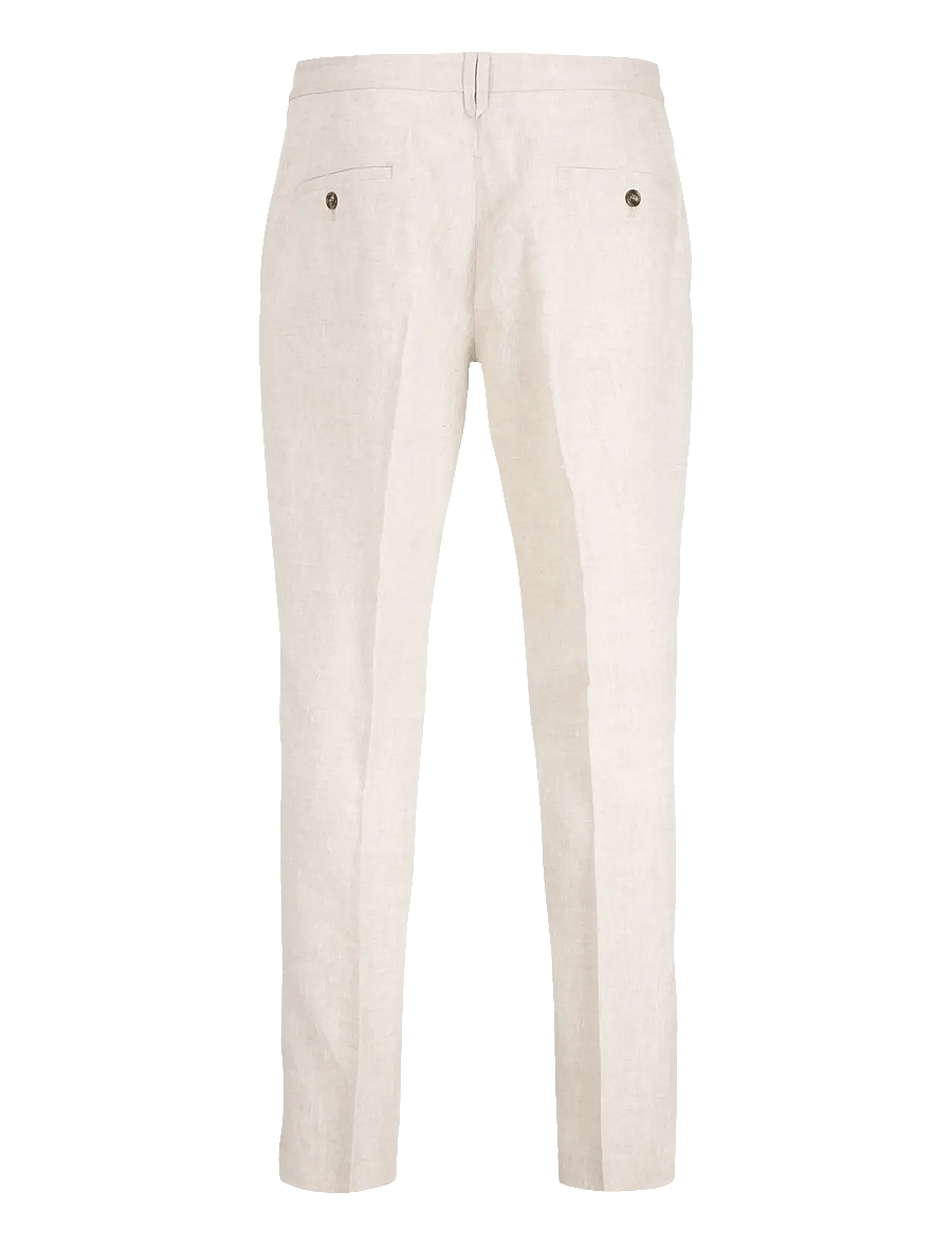 Jack & Jones - JPRBLAMARTIN LAWRENCE LINEN TROUSER UN01 - jakkesætbukser i hør - ancient scroll - 2