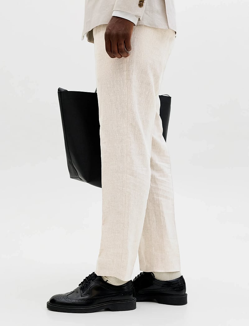Jack & Jones - JPRBLAMARTIN LAWRENCE LINEN TROUSER UN01 - jakkesætbukser i hør - ancient scroll - 5