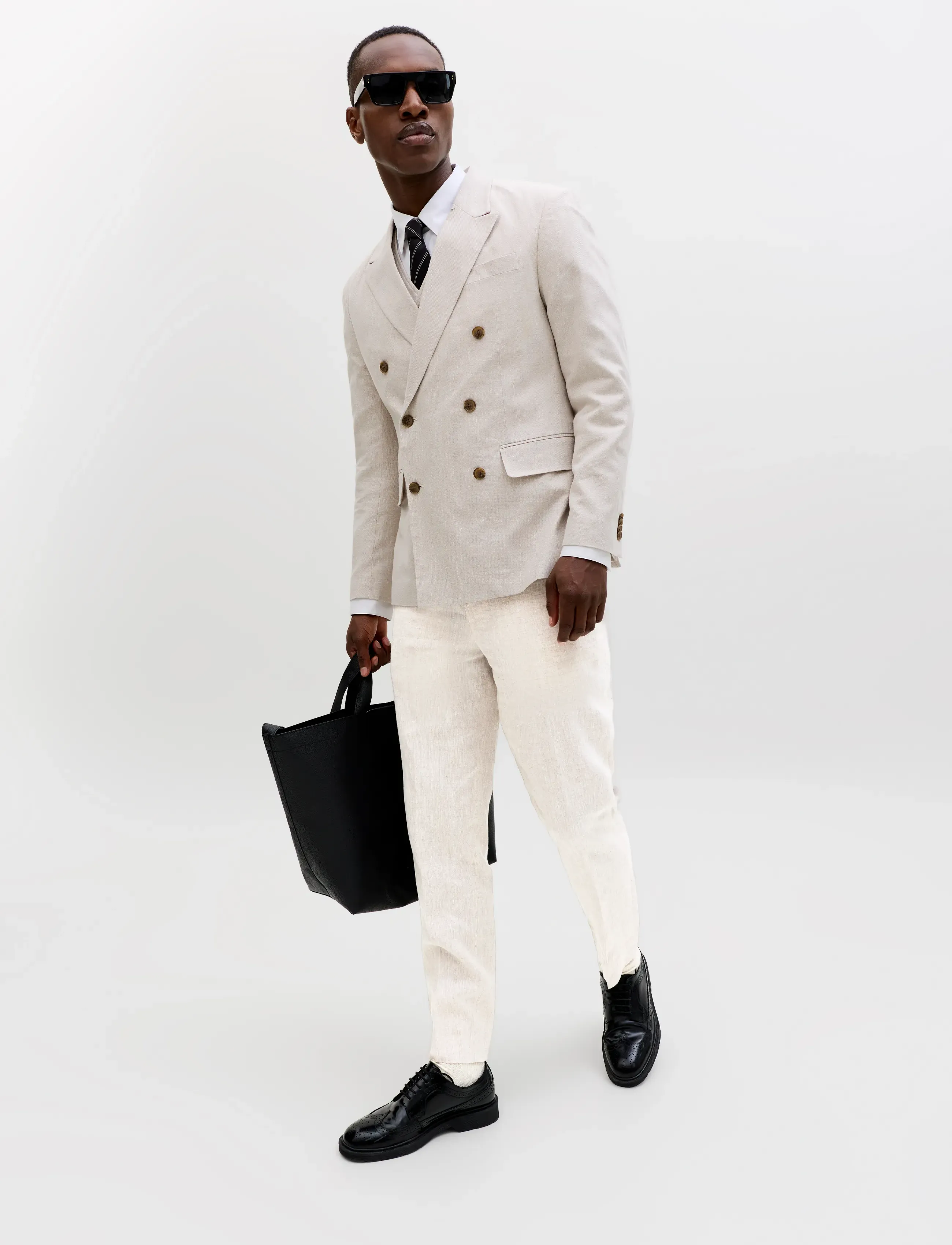JACK & JONES Jprblamartin Lawrence Linen Trouser Un01 linnebyxor herr – bild 5