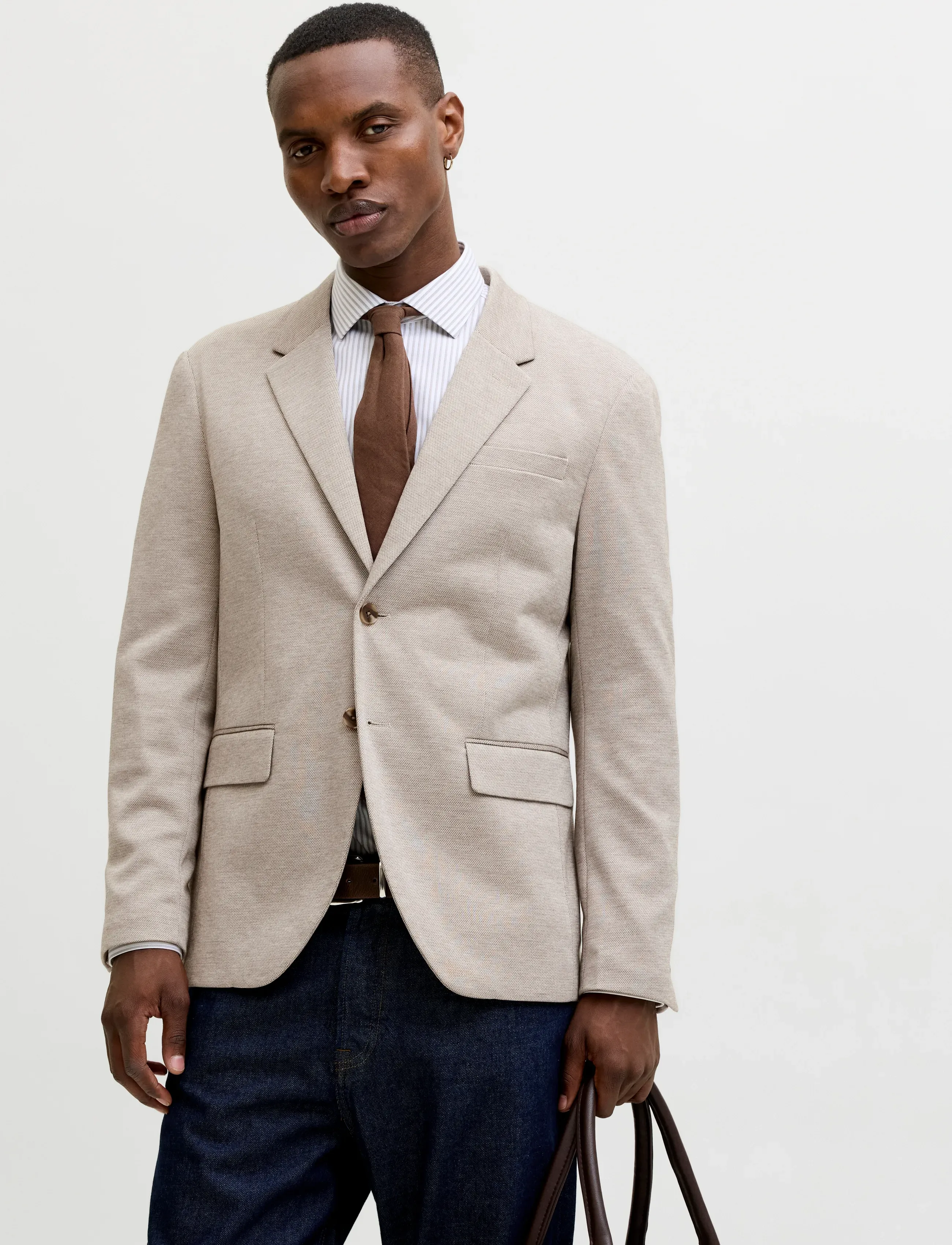 Jack & Jones JPRBLAMARTIN LEON BLAZER NO05 SN - Ülikonnad ja pintsakud - MOREL / beige