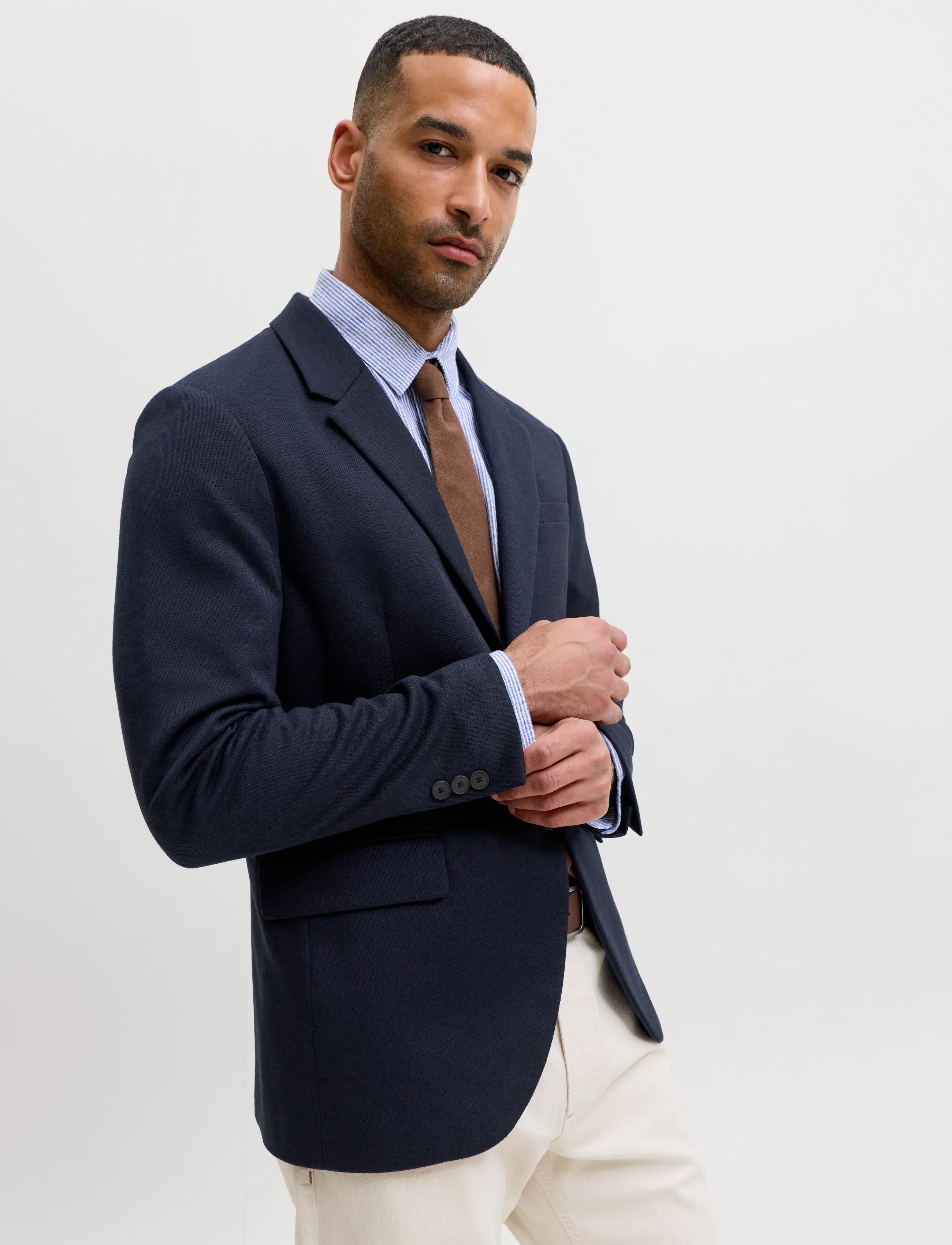Jack & Jones - JPRBLAMARTIN LEON BLAZER NO05 SN - single breasted blazers - navy blazer - 4