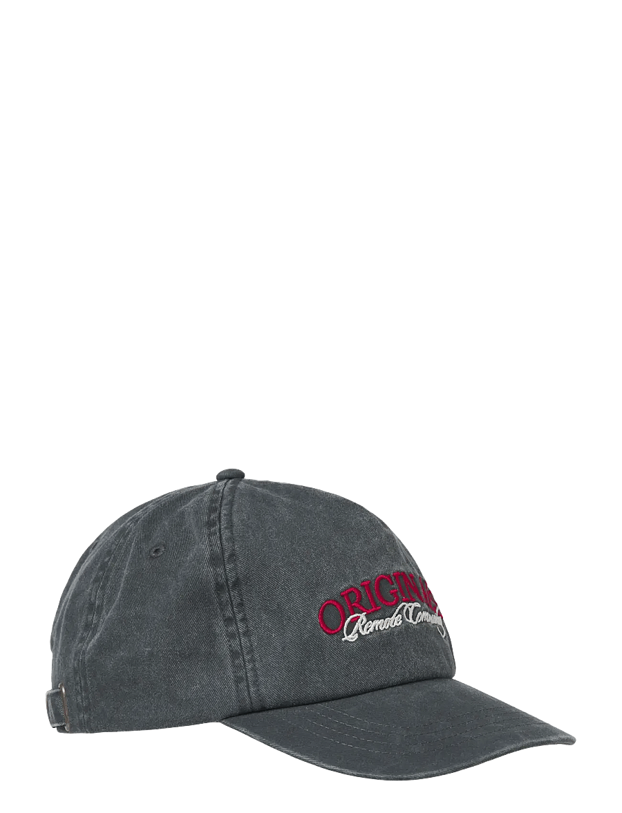 Jack & Jones - JACFRAME WASHED EMB CAP SN - nokamütsid - black beauty - 1