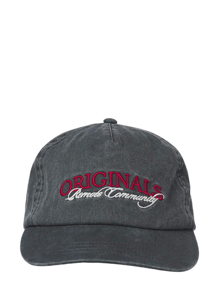 Jack & Jones - JACFRAME WASHED EMB CAP SN - nokamütsid - black beauty - 2