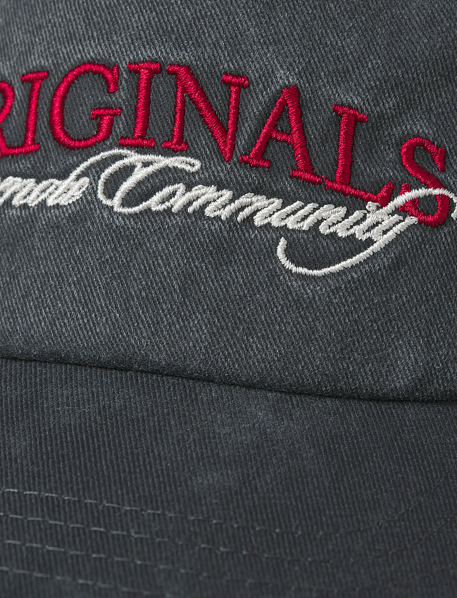 Jack & Jones - JACFRAME WASHED EMB CAP SN - nokamütsid - black beauty - 5