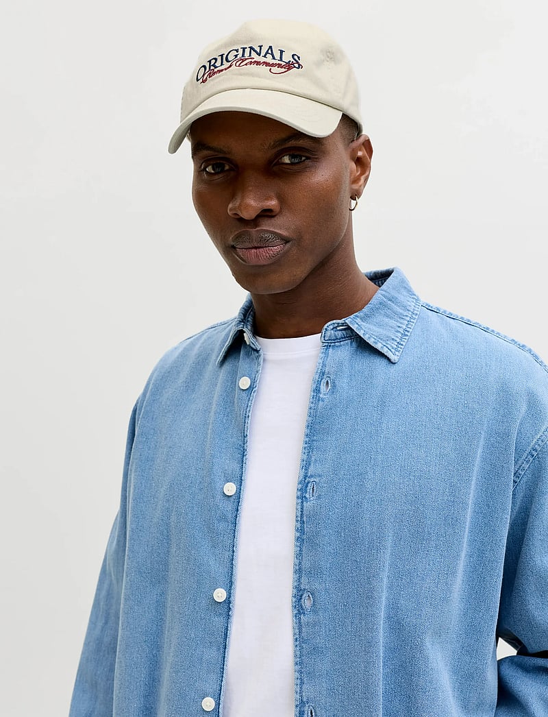 Jack & Jones - JACFRAME WASHED EMB CAP SN - kasketter - turtledove - 0