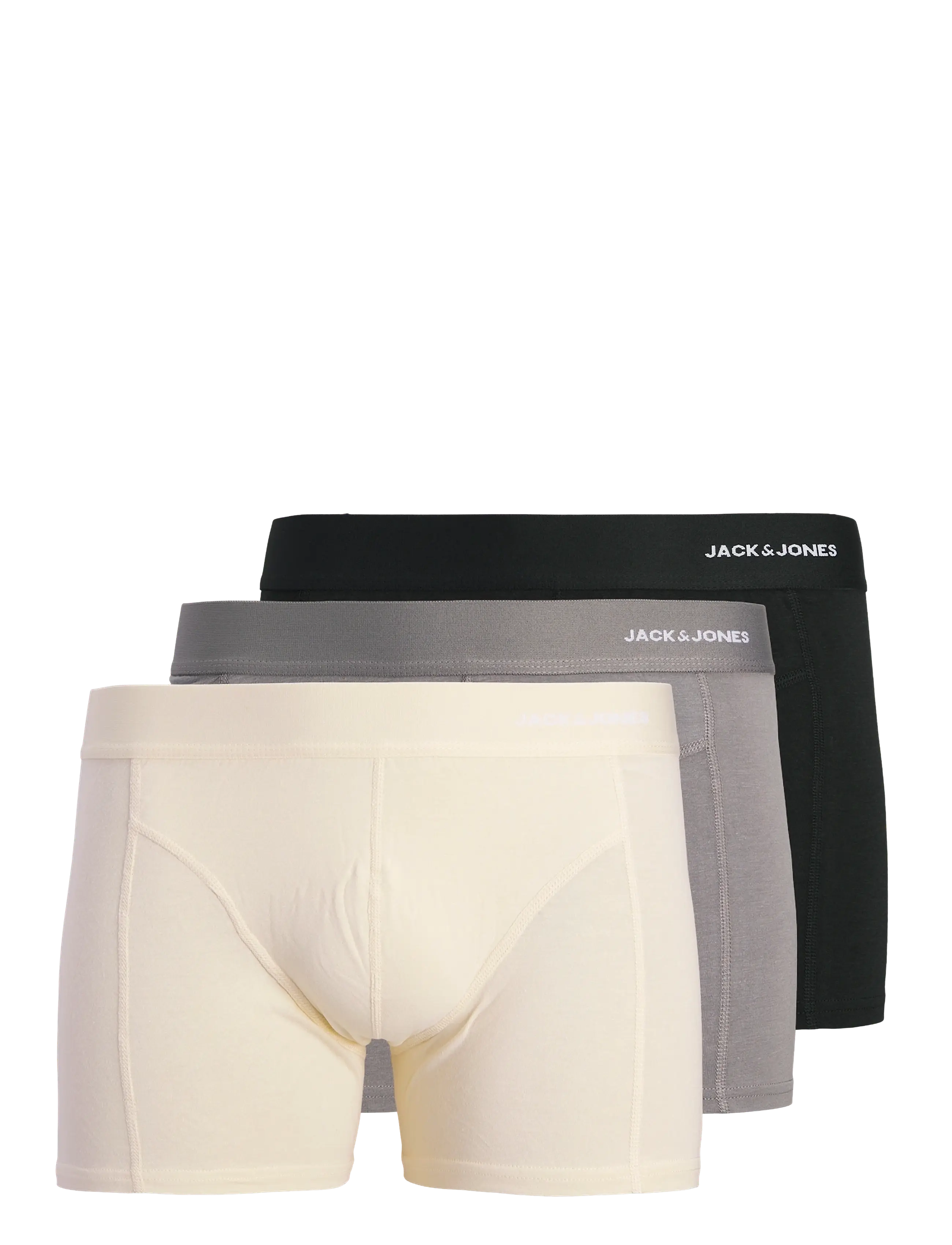 Jack & Jones JACGABRIEL BAMBOO TRUNKS 3 PACK SN - Undertøy - BLACK / grey