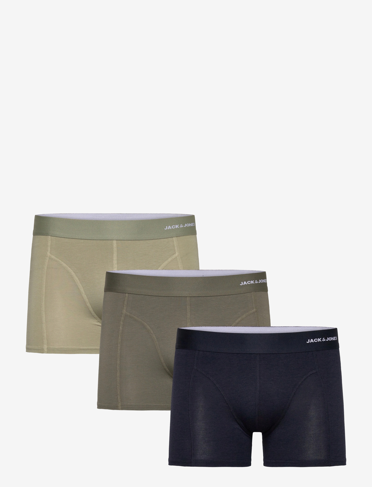 Jack & Jones - JACGABRIEL BAMBOO TRUNKS 3 PACK SN - multipack kalsonger - smokey olive - 1