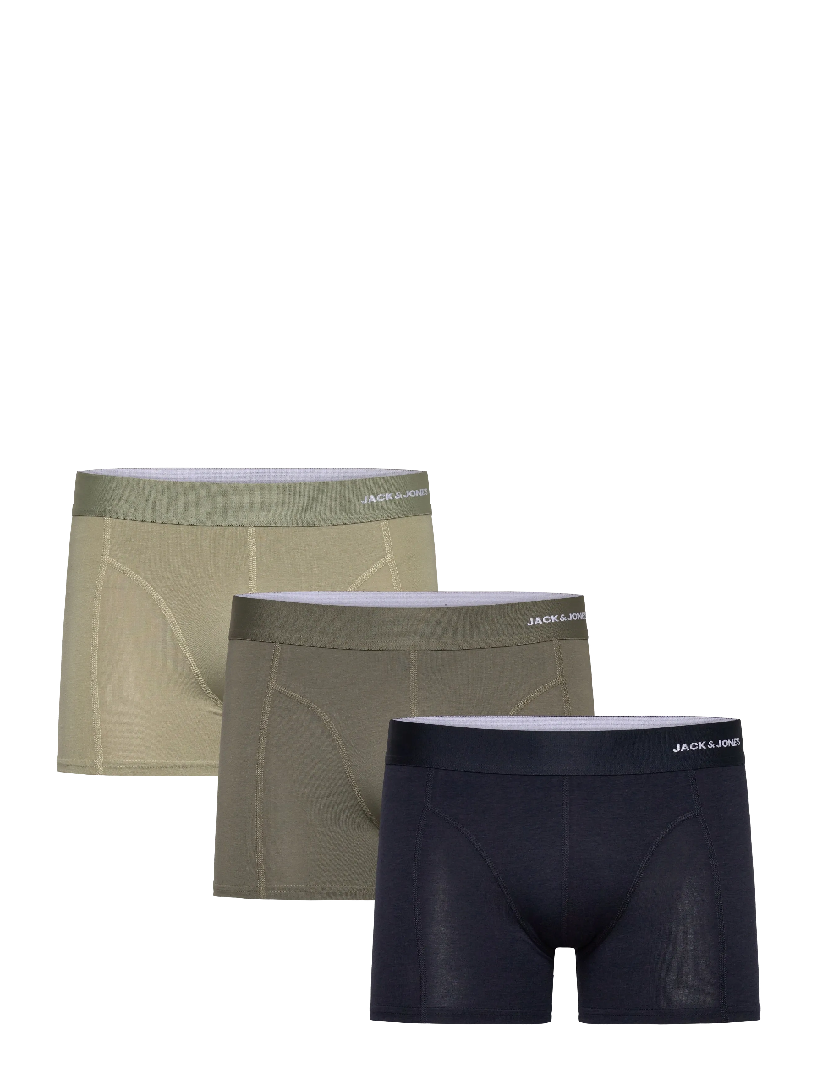Jack & Jones JACGABRIEL BAMBOO TRUNKS 3 PACK SN - Alusvaatteet - SMOKEY OLIVE / khaki/green