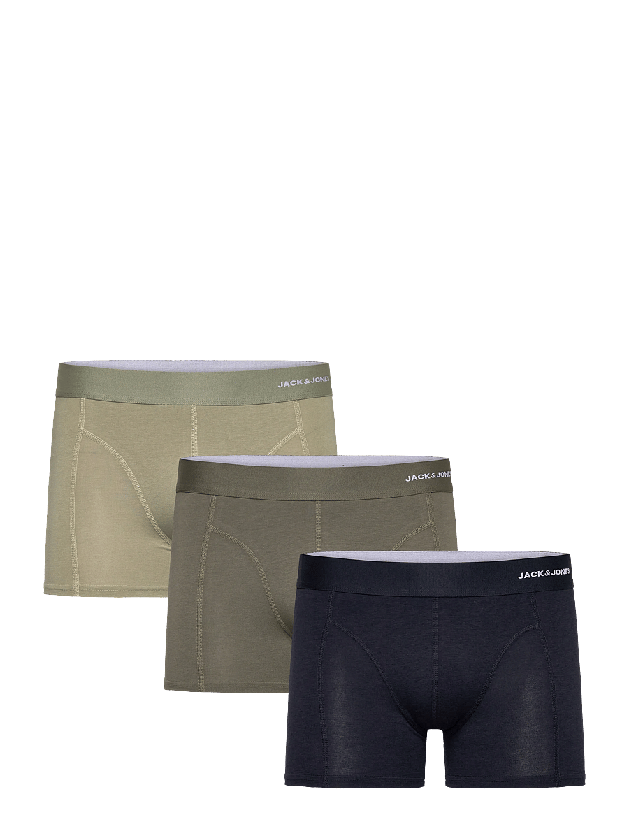 Jack & Jones - JACGABRIEL BAMBOO TRUNKS 3 PACK SN - multipakk aluspüksid - smokey olive - 1
